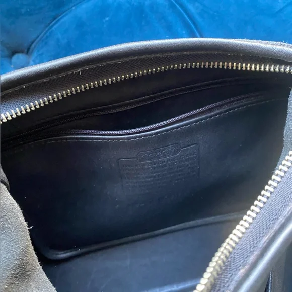COACH VINTAGE LEGACY BLACK LEATHER BAG - Picture 9 of 13